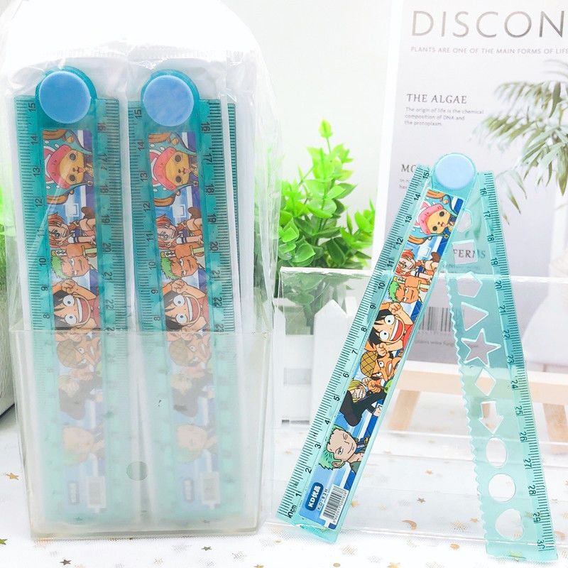 Ruler 30cm Wave Pattern a Folding Ruler Multifunctional Cartoon Folding ...