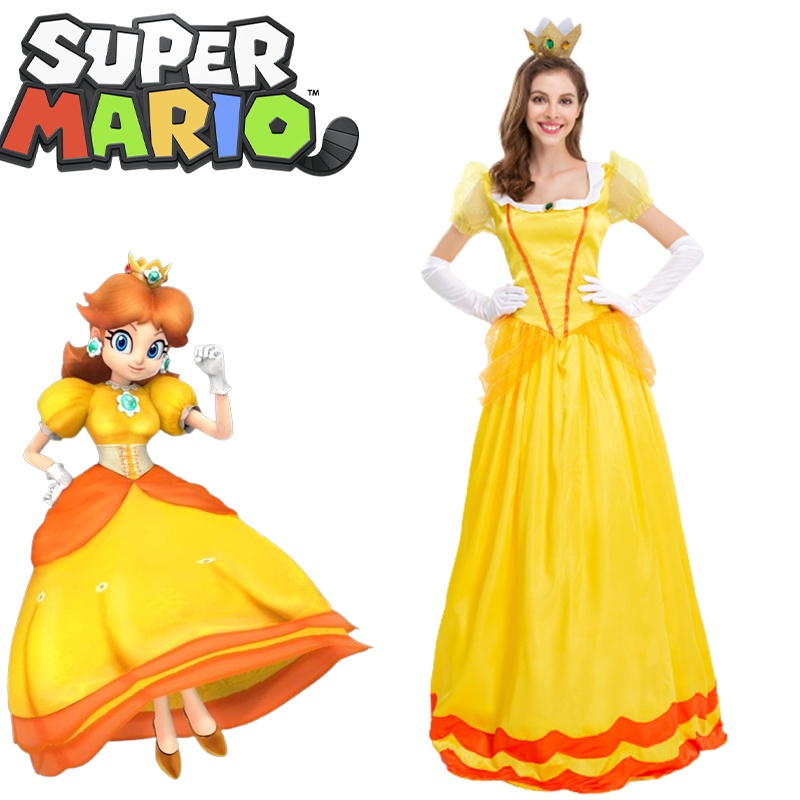 Highquality Super Mario Daisy Princess Stage Costume Shopee Philippines