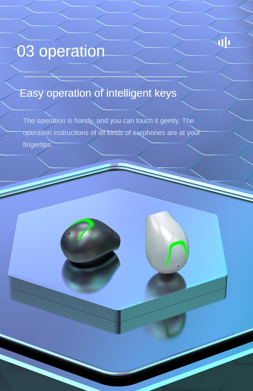 Mini Invisible Headset Bluetooth 5.3 in-ear Earphones TWS Wireless ...
