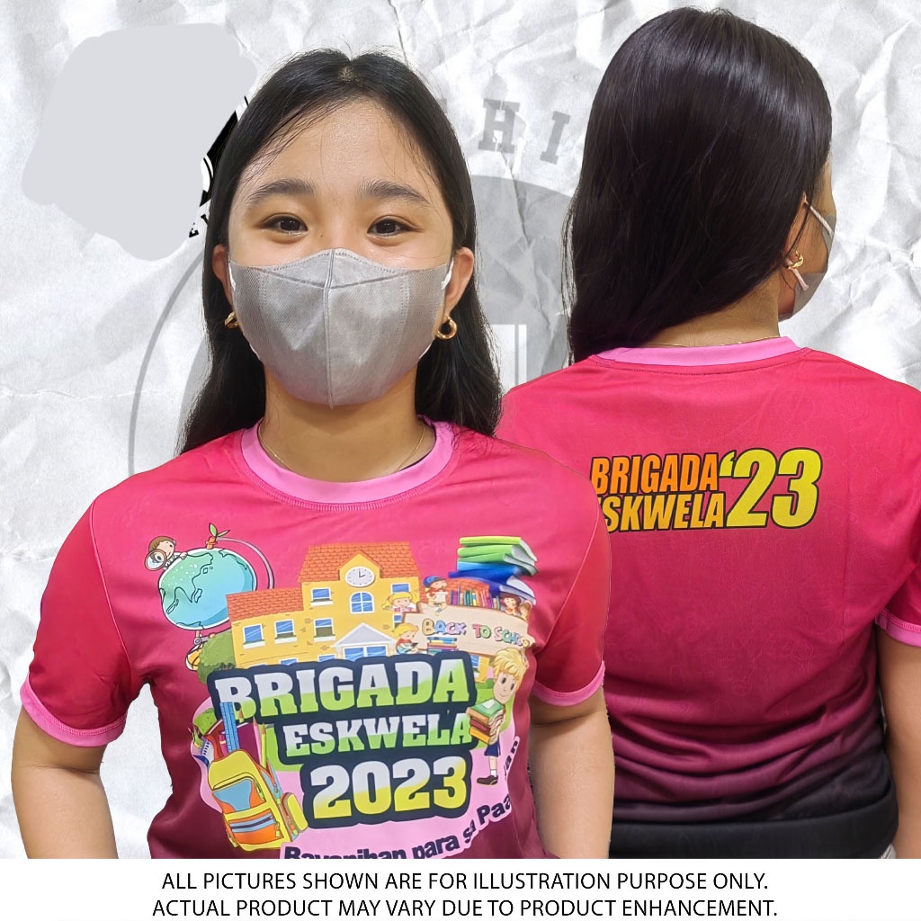 Brigada Eskwela 2023 New Design Full Sublimation 3d T-shirt Summer 