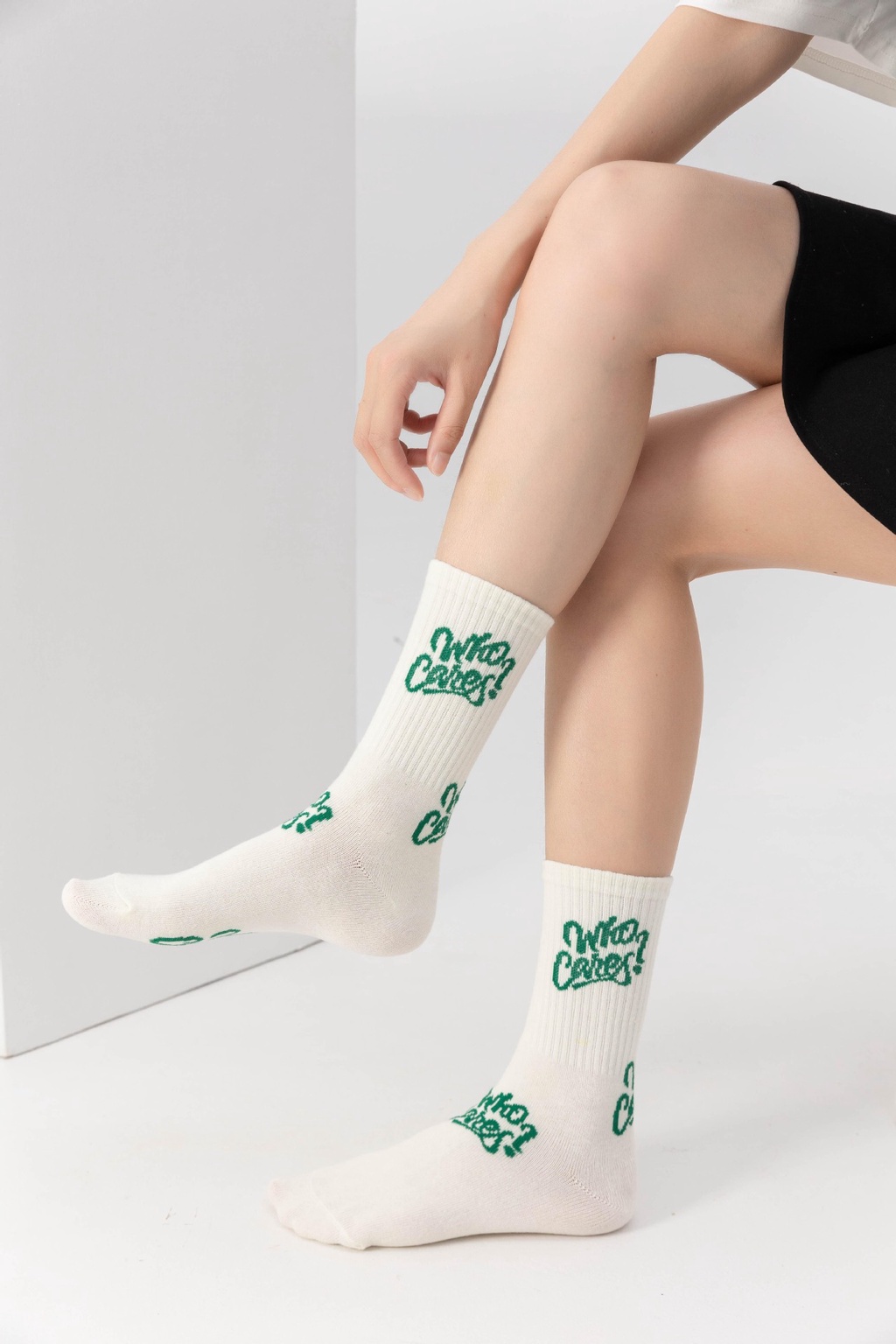 New Letter Mid length Socks Spring and Autumn Ins Striped Socks Female ...