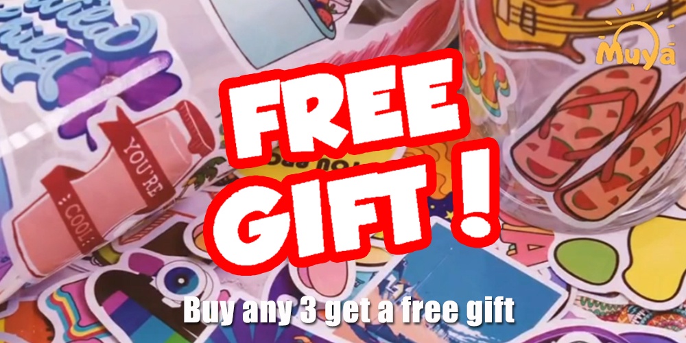MUYA 50pcs Cute Giraffe Animal Stickers Yellow Graffiti Vinyl Stickers ...