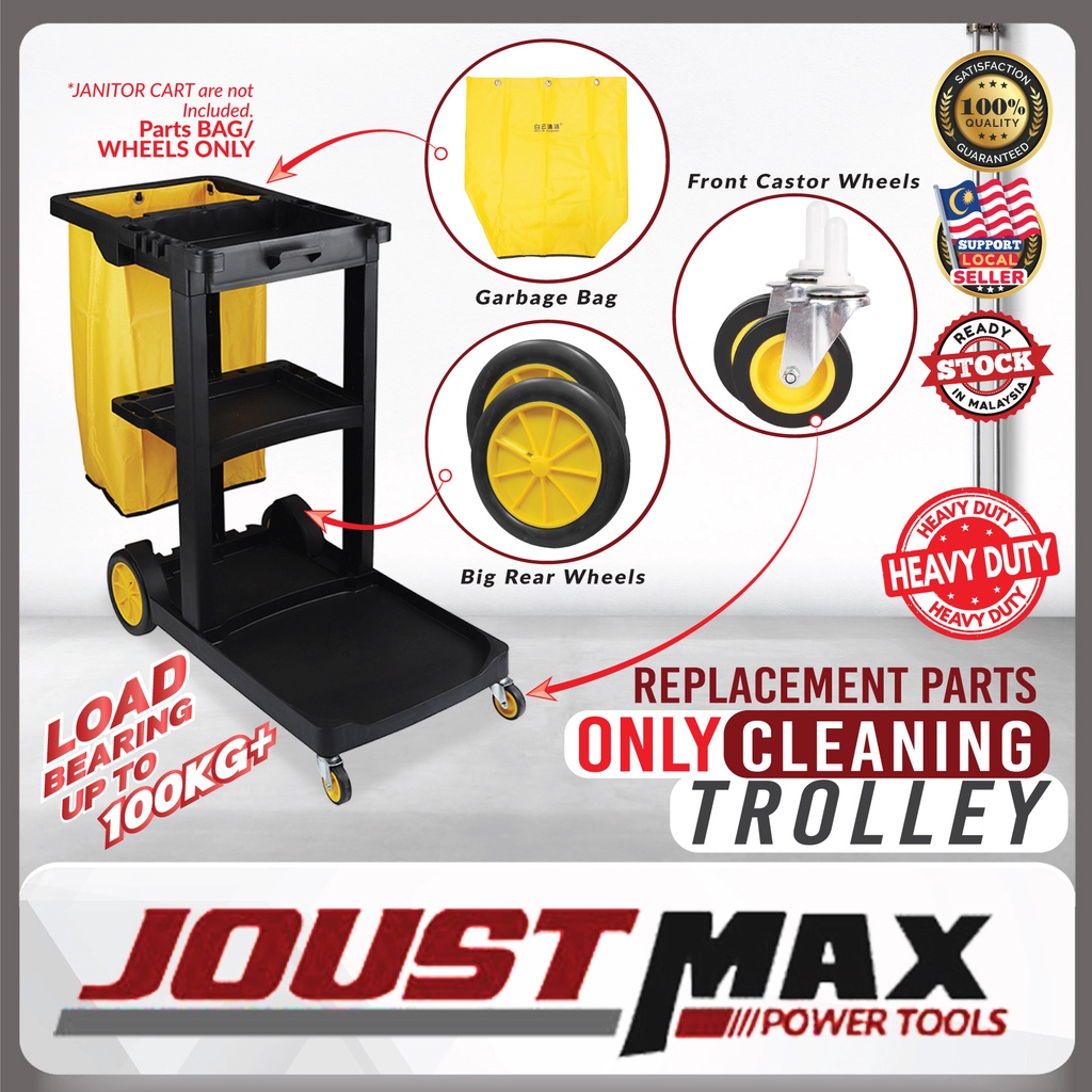 Replacement Part ONLY for AF08170B Cleaning Trolley Wheels Yellow Bag