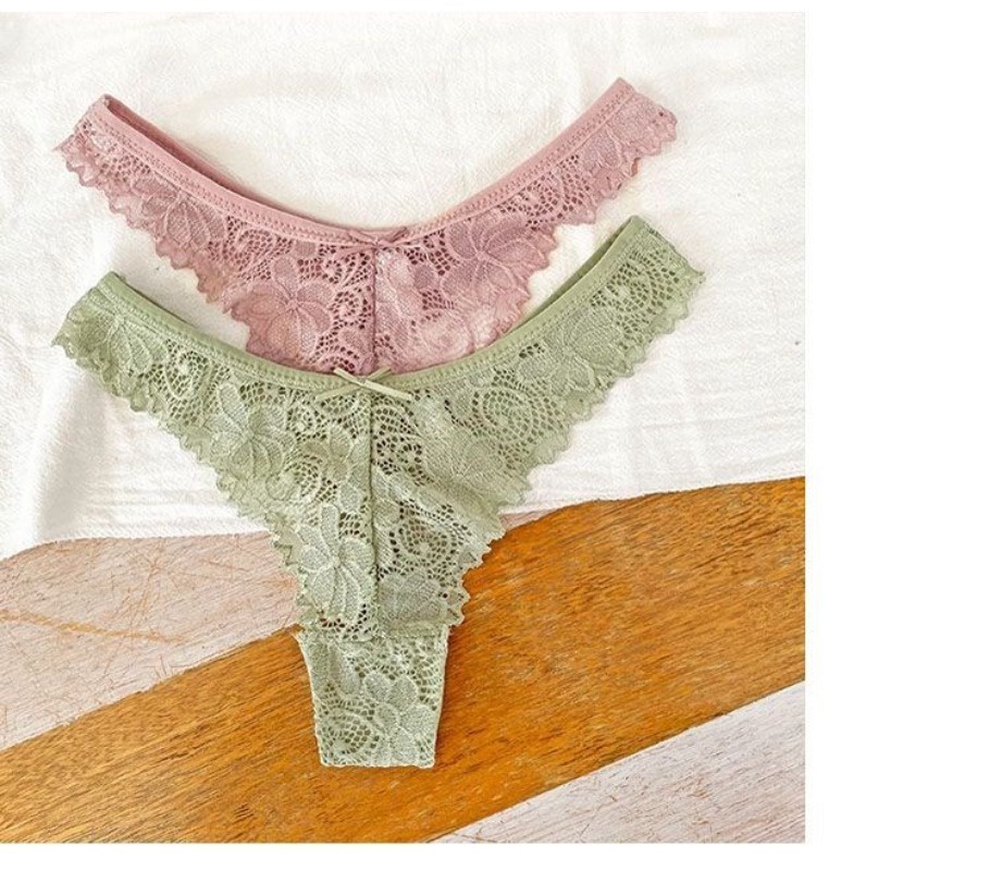 ZXYOUPING Women Lace G String Sexy Underwear Thong Transparent Panties ...