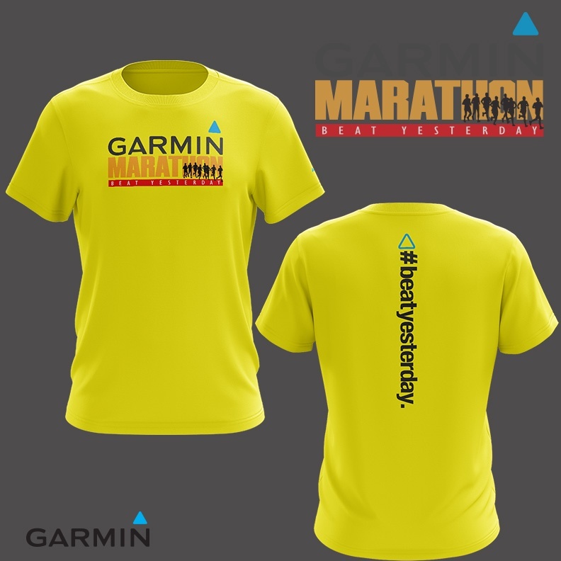 Shirt GARMIN MARATHON RUNNING Jersey OUTDOOR T SHIRT