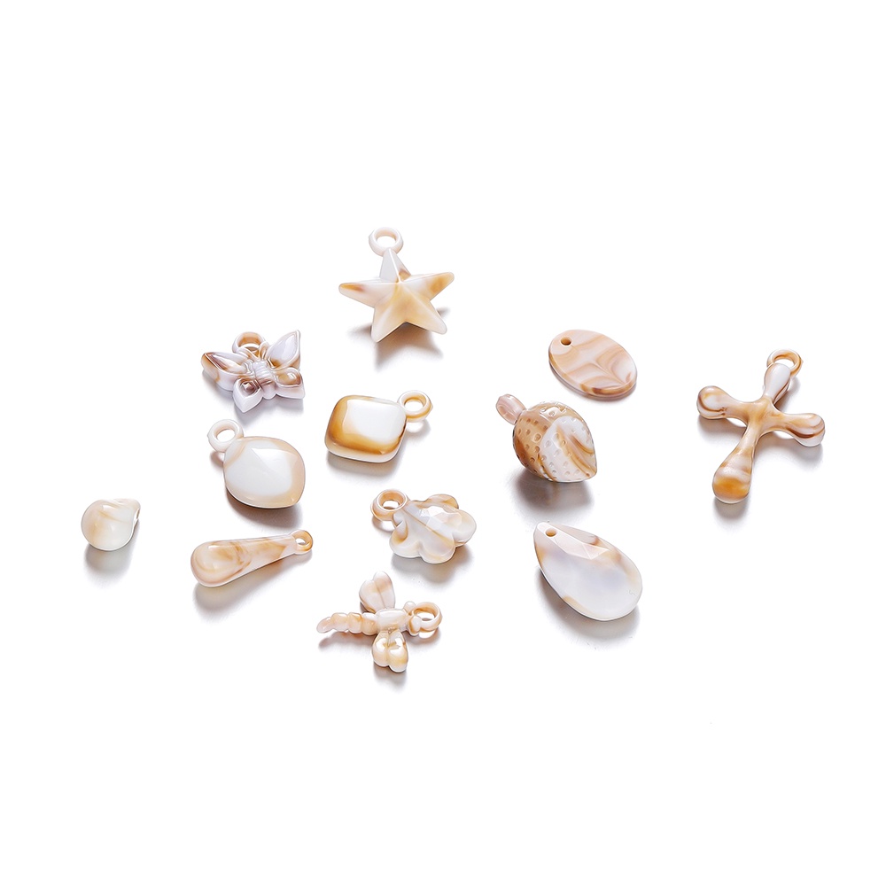 St.kunkka 10pcs Conch Fish Hippocampus Acrylic Shell Starfish Mixed ...