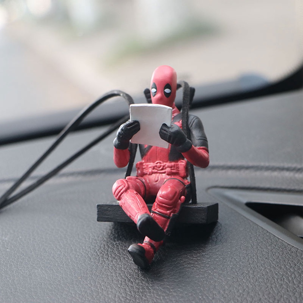 2023 New Car Rearview Mirror Pendant Deadpool Cartoon Anime Car Hanger ...