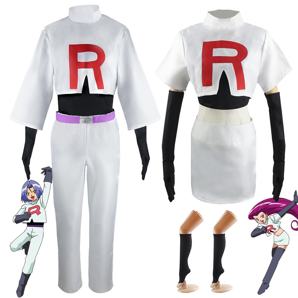 Pokemon James Kojirou Cosplay Team Rocket Jessie Musashi Halloween 