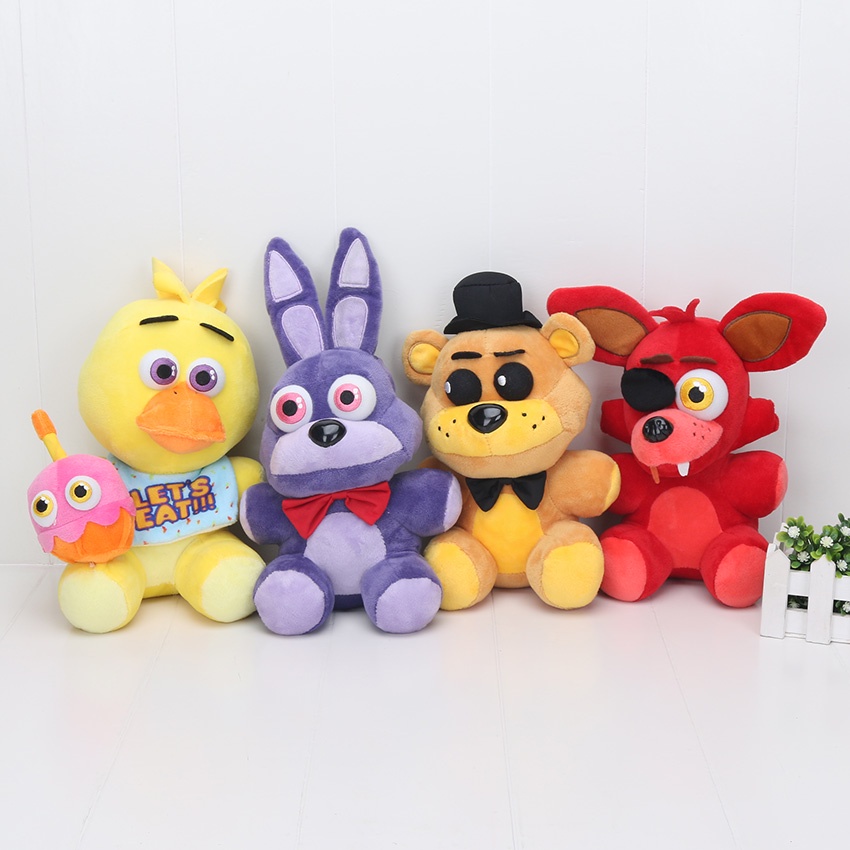 25cm Five Nights At Freddy's 4 FNAF Plush Foxy Freddy Fazbear Chica Bonnie Mangle Plush Stuffed
