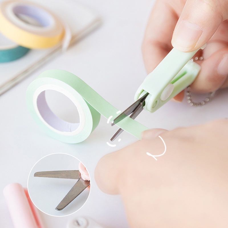 Scalable Mini Scissors Morandi Portable Retractable Folding For Sewing ...