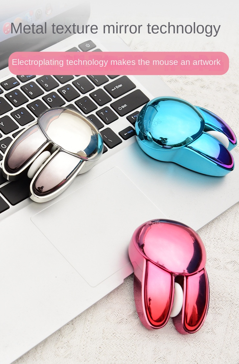 M6 Rabbit Wireless 2.4G Bluetooth Dual Mode Office Mini Silent Mouse ...