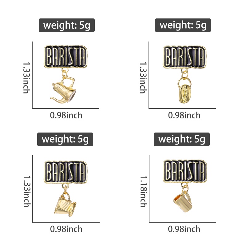 Broche Théière En Cristal Silver AB - Style Fantaisie Barista - Neuf Sans Emballage