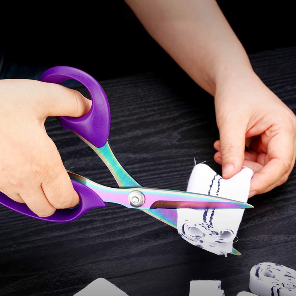 1PC Ultra Sharp Stainless Steel Household Sewing Scissors, Heavy-duty ...