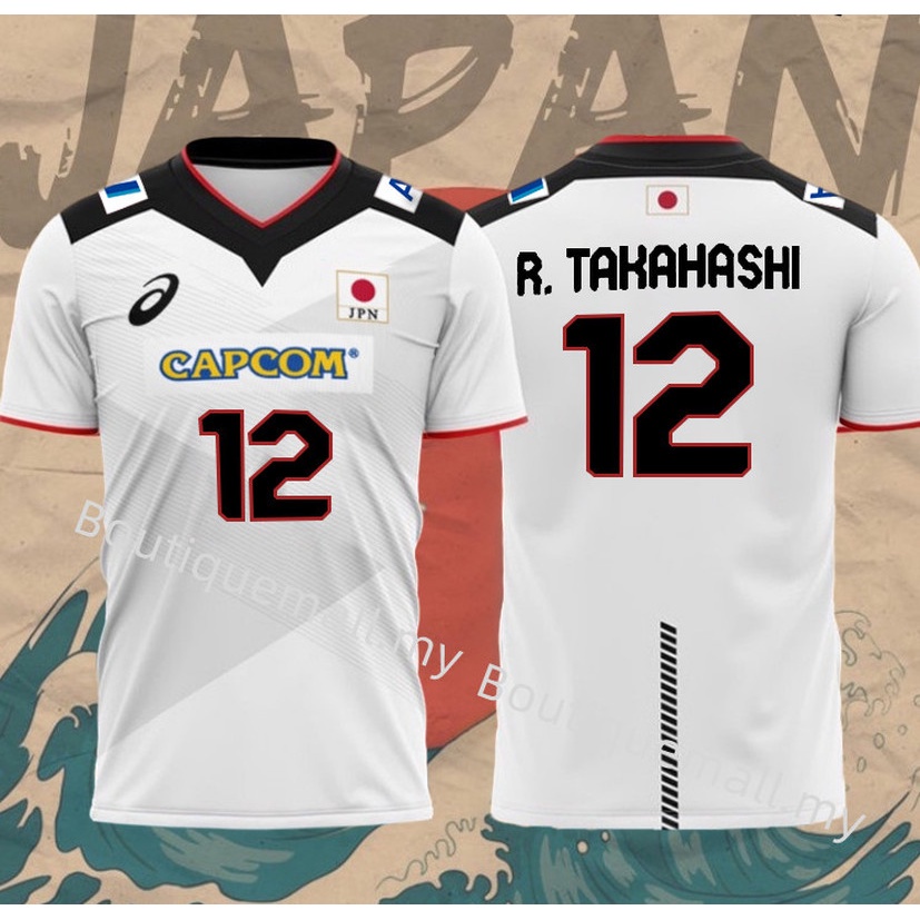 2023 Japan CAPCOM Volleyball Short Sleeve Nishida/R.TAKAHASHI/ISHIKAWA ...