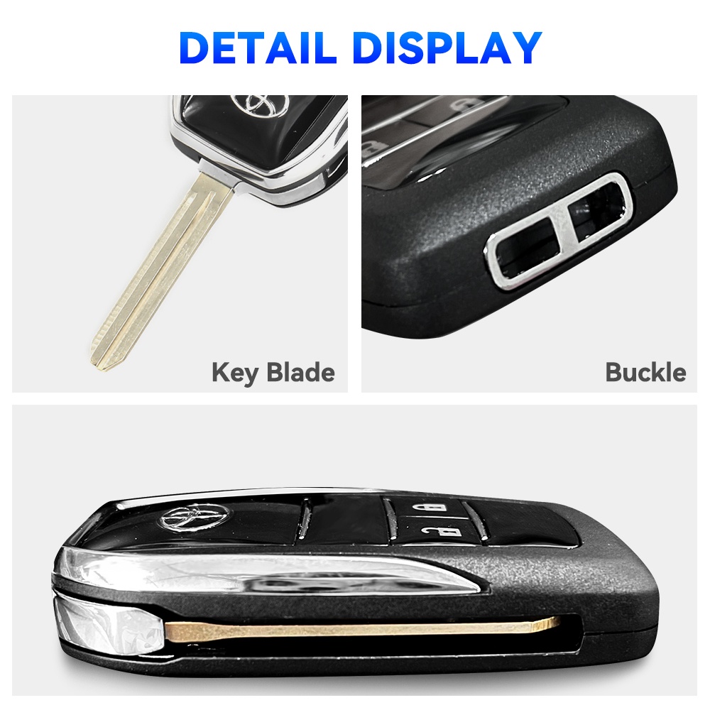 New for Toyota Flip Key Housing Replacement for Vios Wigo Innova ...