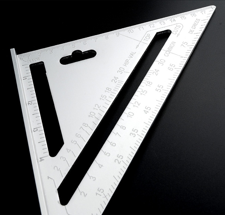 Aluminum Alloy Triangular Ruler Rafter Square Ruler Square Triangle ...