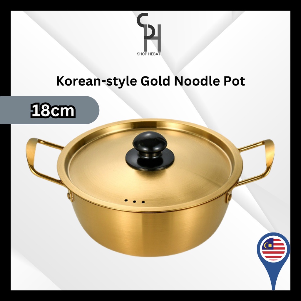 HEBAT Korea Ramen Pot Noodle Golden Periuk masak maggie Pots With