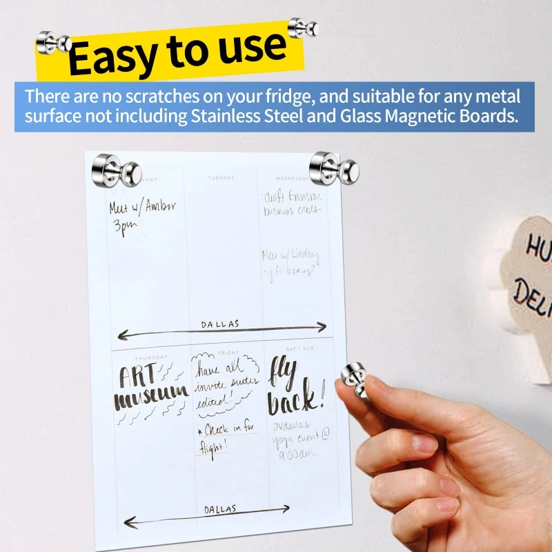 Metal Magnetic Push Pins Magnetic Thumb Tacks, Practical Fridge Magnets ...