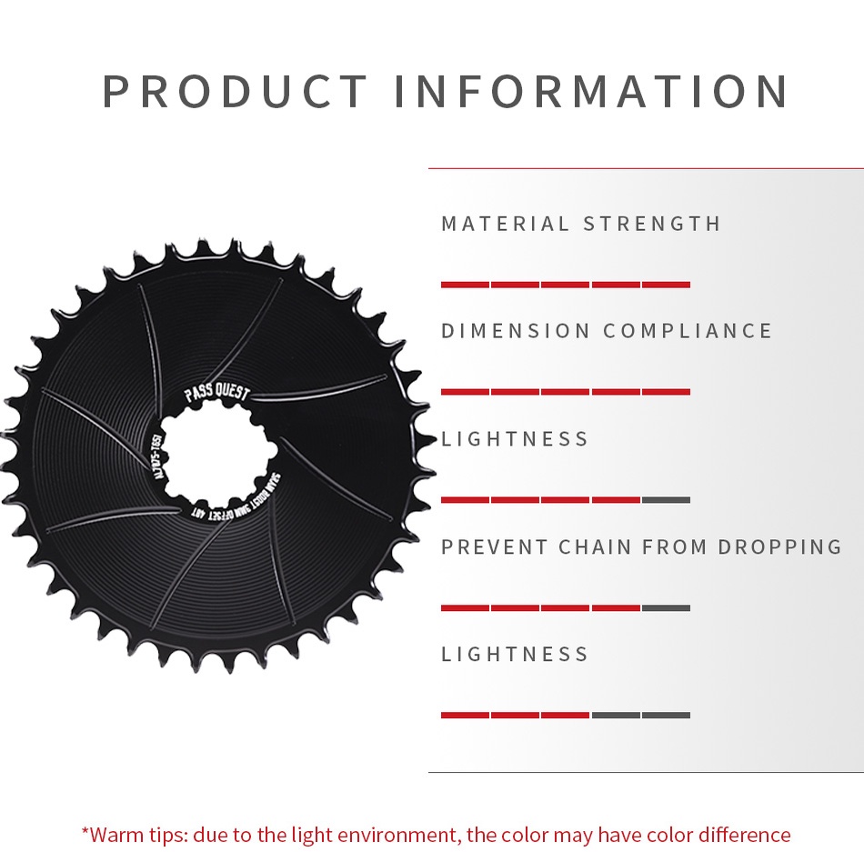 GXP Bicycle Chainring 3mm Offset Gravel Bike Norrow Wide Teeth Closed ...