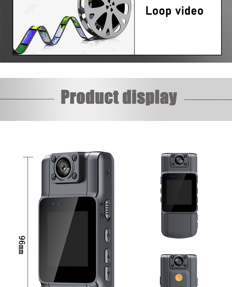 2K HD WIFI Mini Camera Portable Wearable Digital Video Recorder Body ...