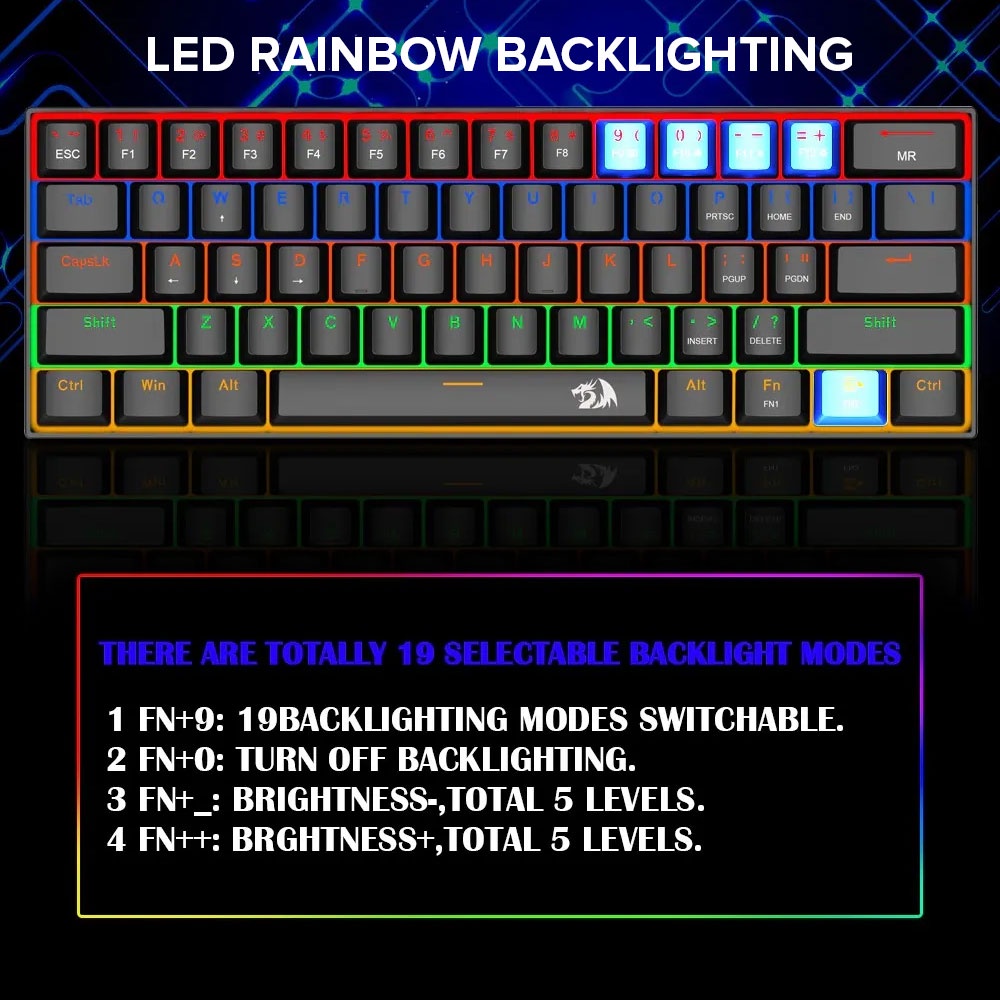EasyPc| Redragon K606 LAKSHMI Mechanical Gaming Keyboard Red Switch ...