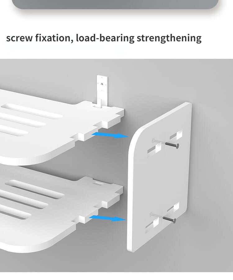 Wooden Wall Mounted Wifi Router Shelf Wall Set Top Box Rack Wall Living ...