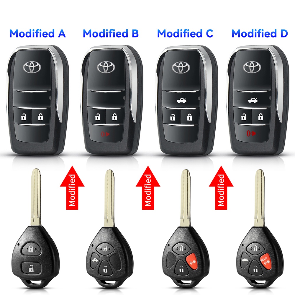 New for Toyota Flip Key Housing Replacement for Vios Wigo Innova ...