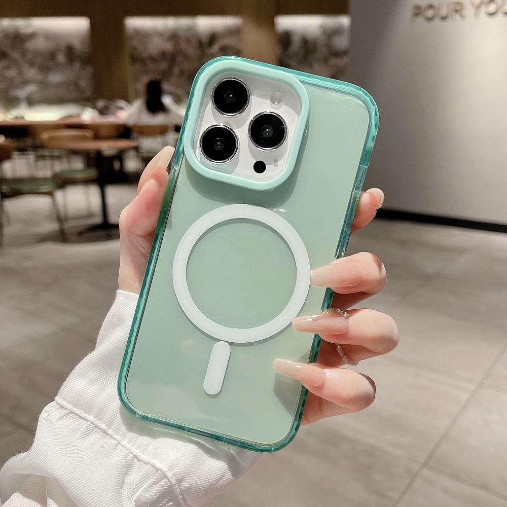 2 in 1 Clear Jelly Phone Case For iPhone 11 12 Pro 13 14 Pro Max