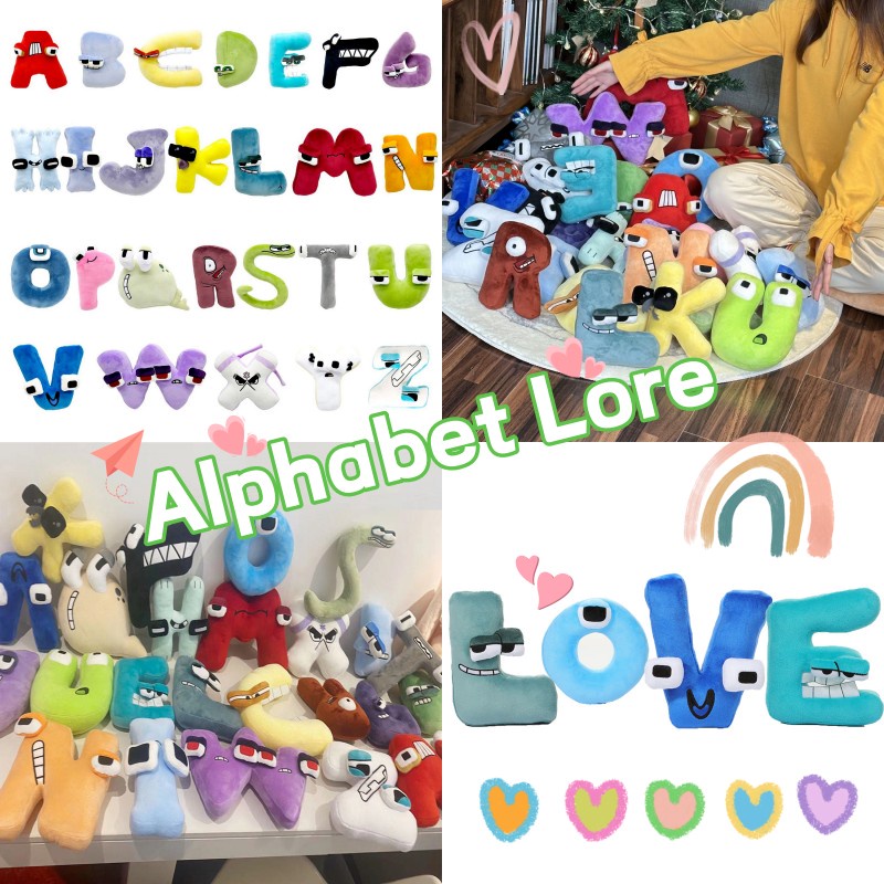 Alphabet Lore Plush Dolls Baby Educational Toys Home Decor Xmas Gift