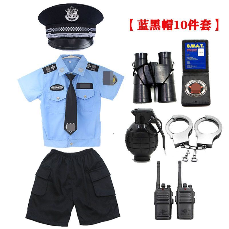 terno pulis uniform for kids Children's small military uniforms, police ...