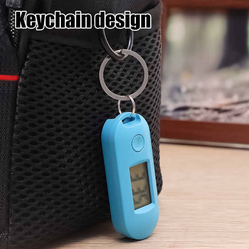Mini Electronic Clock Keychain Portable Oval Electronic Watch Student ...
