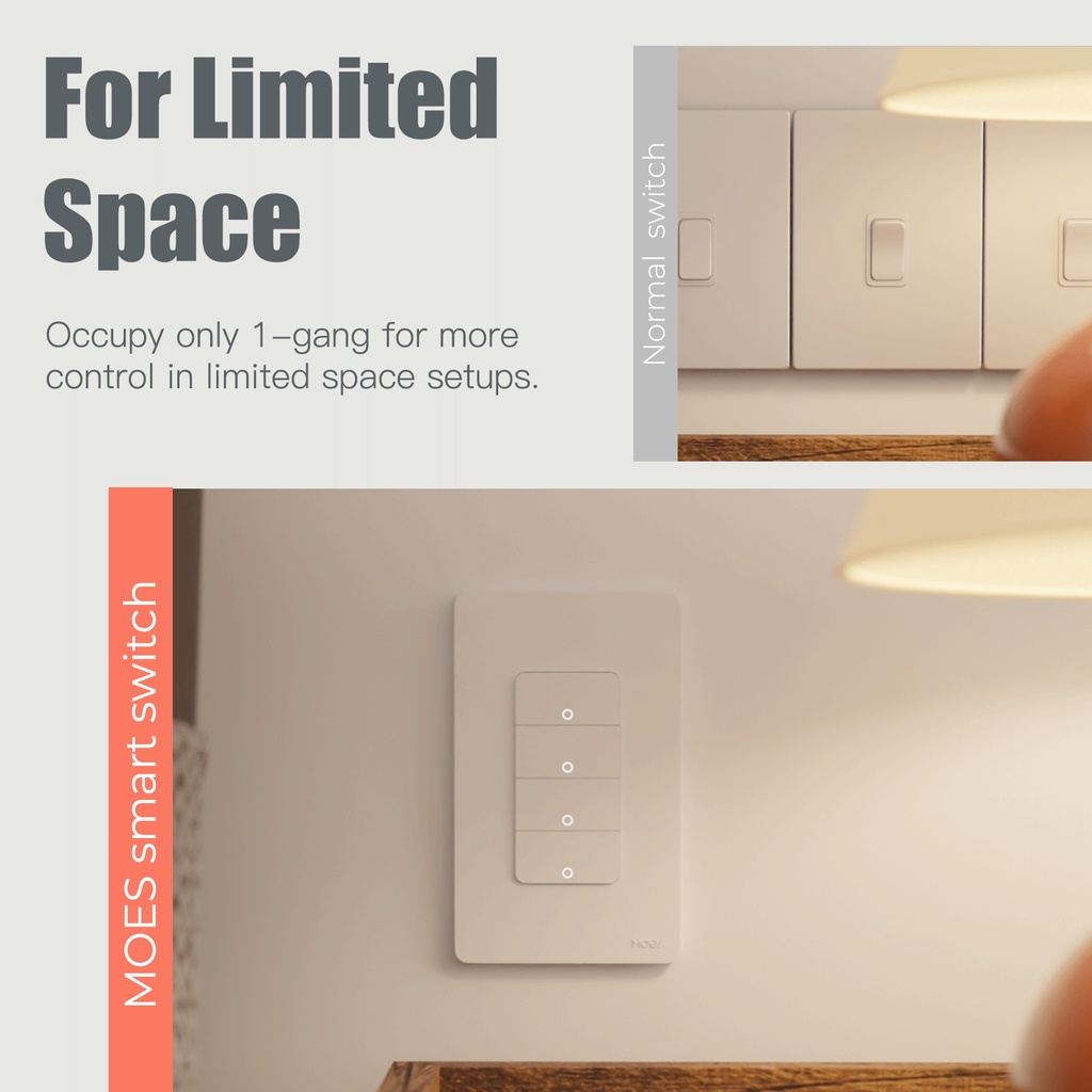 Arrive In 3 Days MOES Smart Switch Tuya ZigBee Switch No Neutral Wire No Capacitor Needed Smart Life 2 3 Way Works With Alexa And Google Home I.372240703 - Foto 9