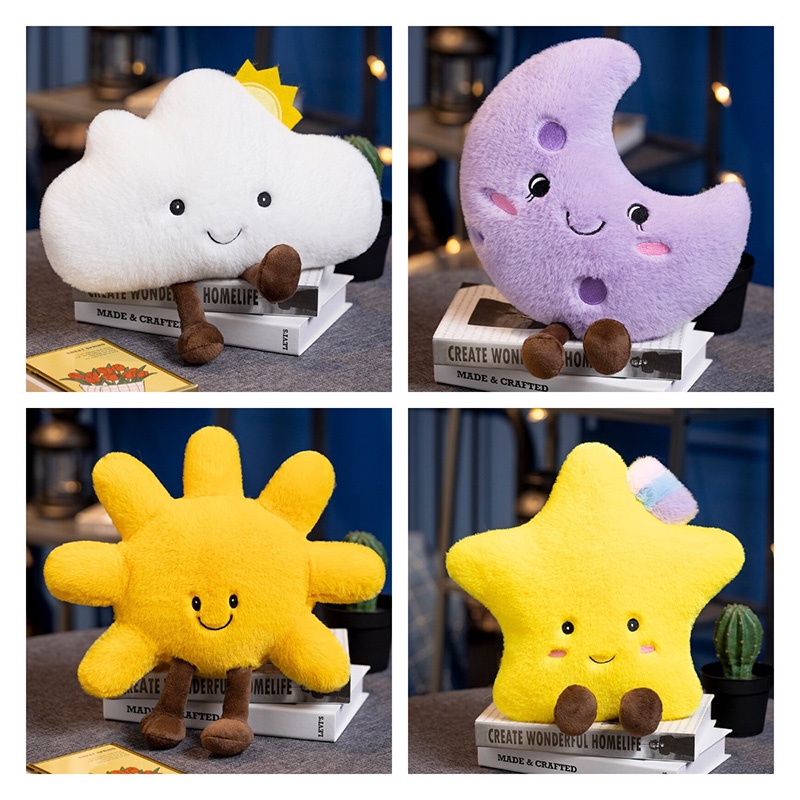 Adorable Star Moon Cloud Plushies Perfect For Teens And Young Adults