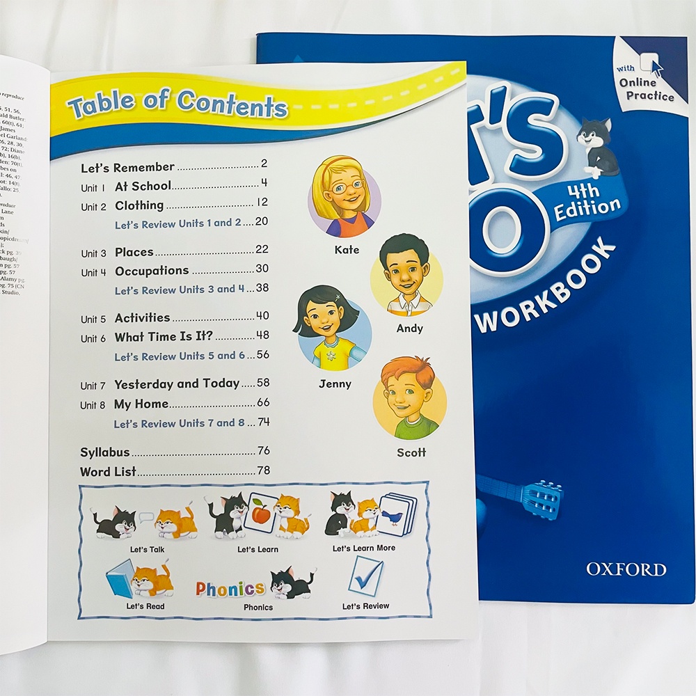 6book Oxford Let's Go Student Book 4th Edition New Phonics and