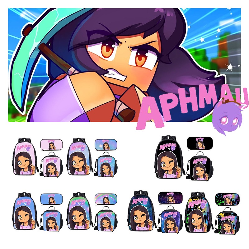 Print Aphmau Cartoon Lunch Bag Insulated And Portable Bag For School ...