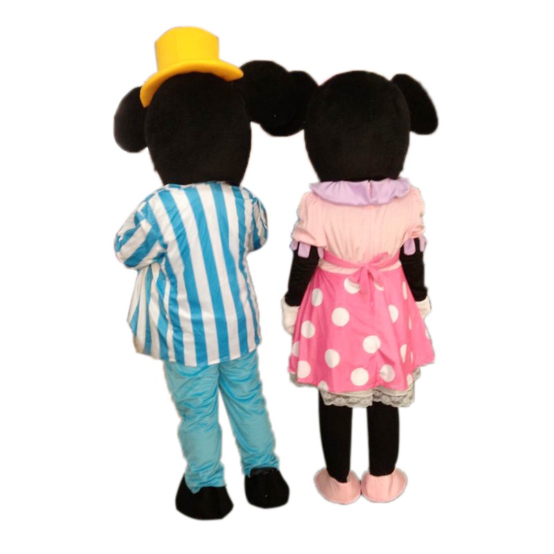 Mouse Mascot Costume Mickey Minnie Cartoon Character Costume Adult Size ...