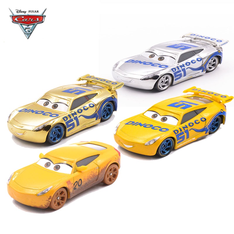 1:55 Metal Alloy Toys Vehicle Pixar Cars 3 Dinoco Cruz Ramirez No.51 ...