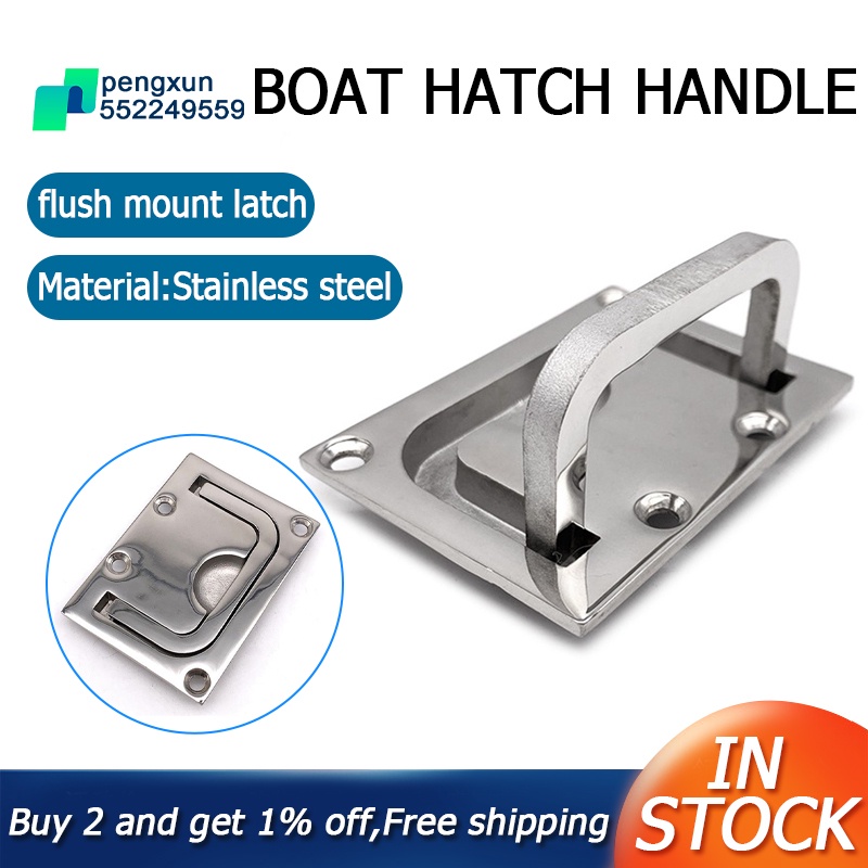 Stainless Steel 316 Flush Lift Ring Hatch Pull Handle Locker