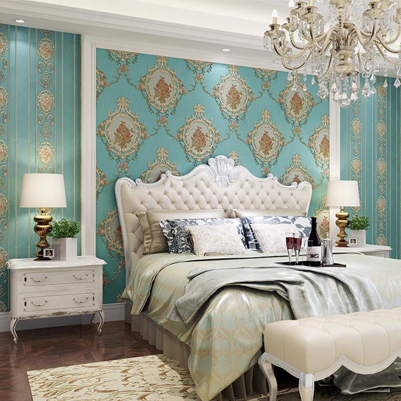 Elegant 3D Wall Sticker Self-adhesive Cozy Vintage Wallpaper for Living ...
