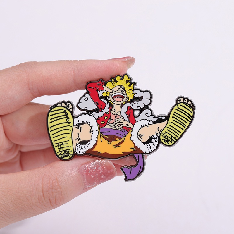 Luffy Hard Enamel Pin One Piece Brooch Cartoon Anime Movie Pins Lapel ...