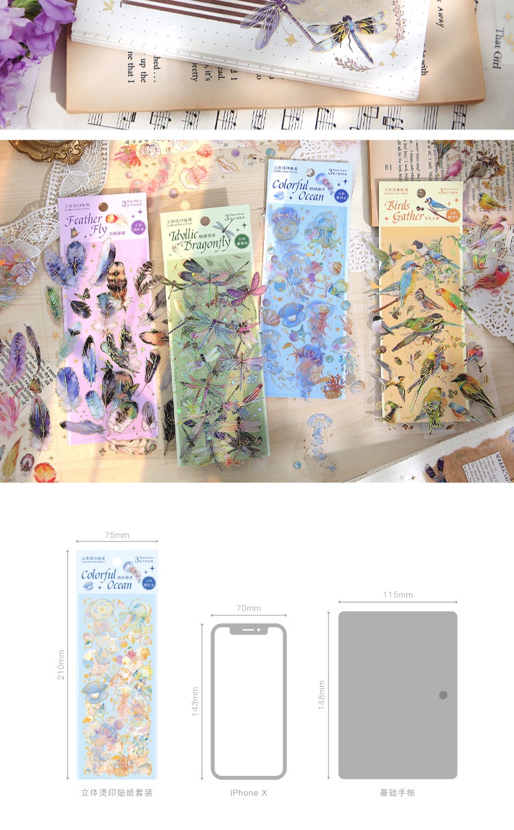 Journamm 3pcs/pack Aesthetics Sticker DIY CUT Collage Junk Journal ...