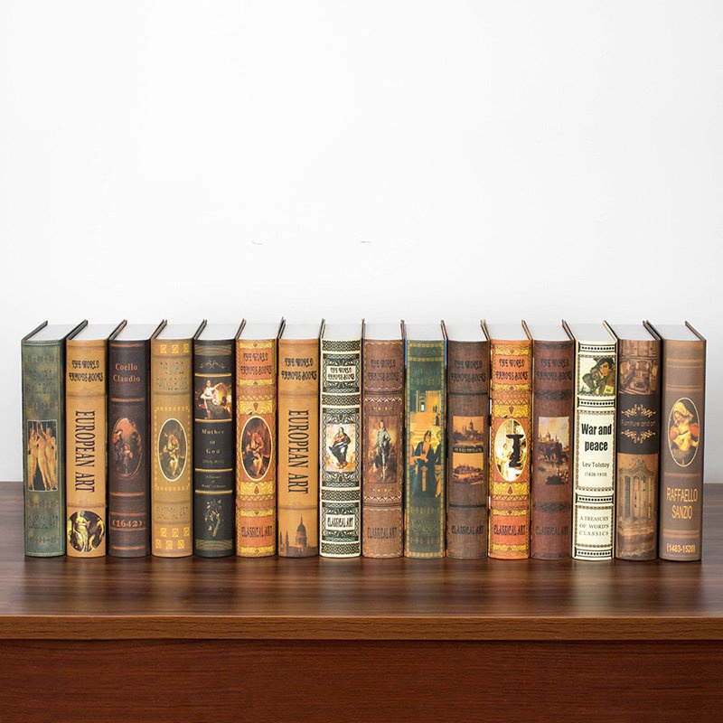 Nordic Vintage Prop Book Cafe Decoration Simulation Books Photo Props ...