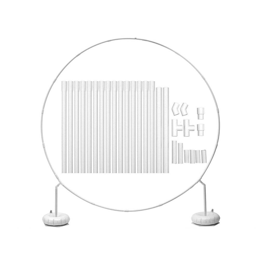 Circular Arch Stand Balloon Column Kit Round Circle Frame Holder Party ...