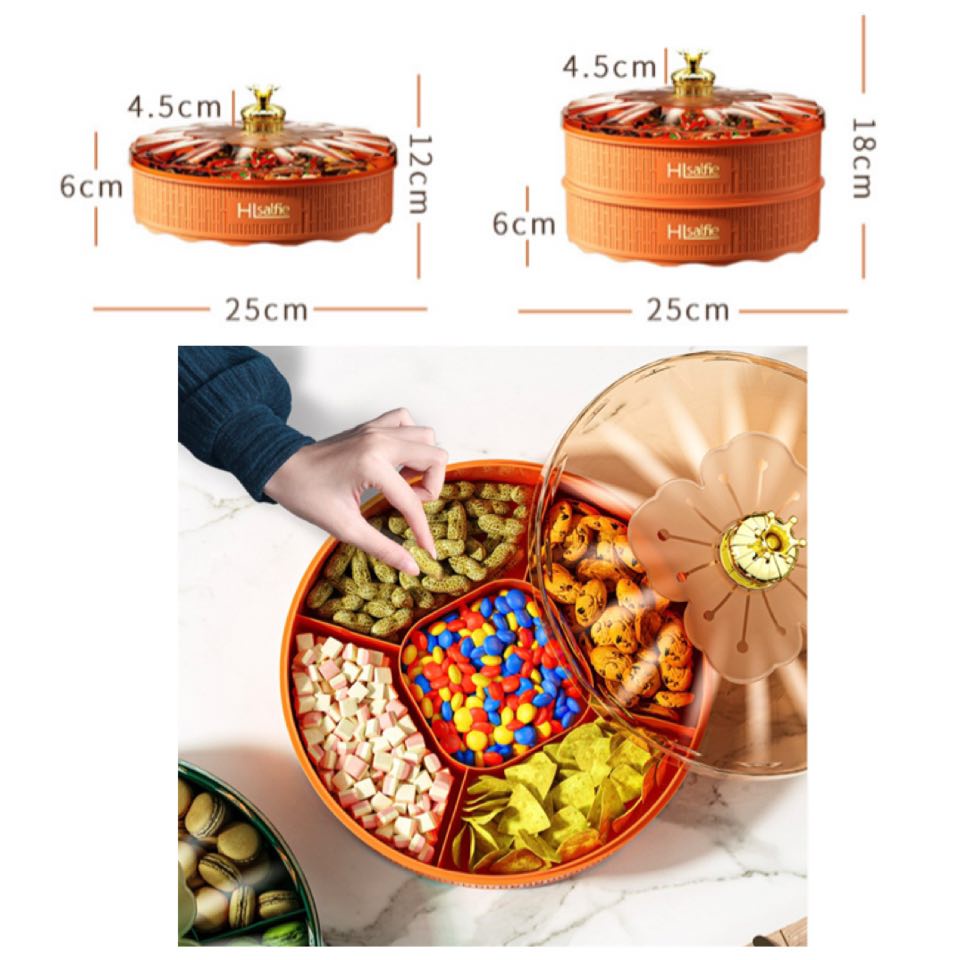 Candy Biscuit Storage Compartmental Box Biskut Raya New Year ...