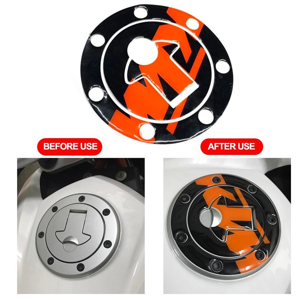 KTM Sticker Motorcycle Fuel Tank Cap Protection Epoxy Decal For KTM 125 ...