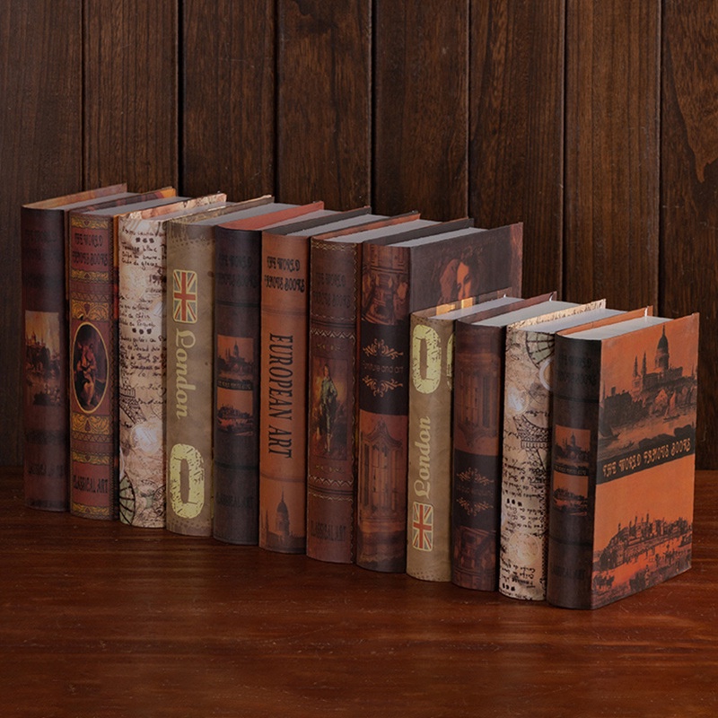 Nordic Vintage Prop Book Cafe Decoration Simulation Books Photo Props ...