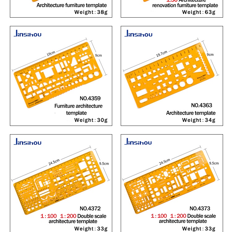 Angel Mark Drawing Template/Stencil Ruler K Resin Soft Architect ...
