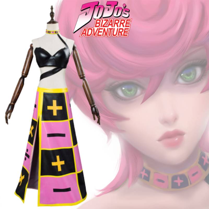 Bizarre Jojo's Adventure Trish Una Cosplay Suit Soft Cotton Fabric Gift
