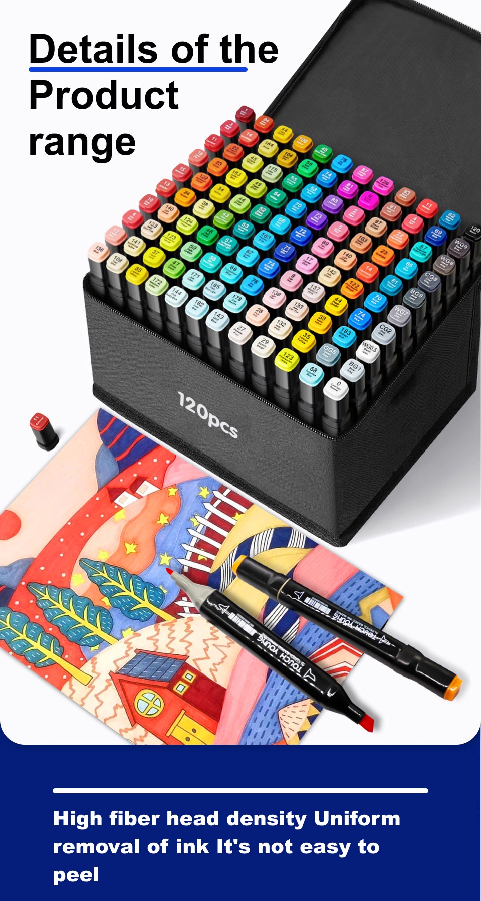 [ShipFromPH]120-168 Colors Oily Markers Set Double Head Color Pen Set ...