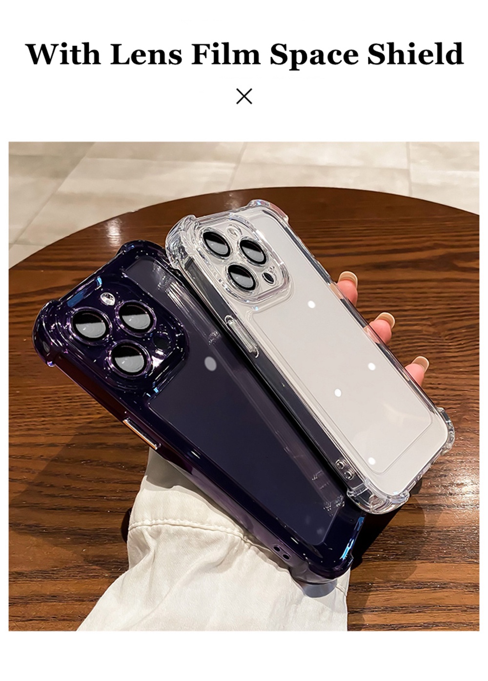 Coque IPhone Antichoc Avec Verre Trempé - Compatible 11 PRO, 12, 13, 14, 6, 7, 8, XR, XS Max - Noir